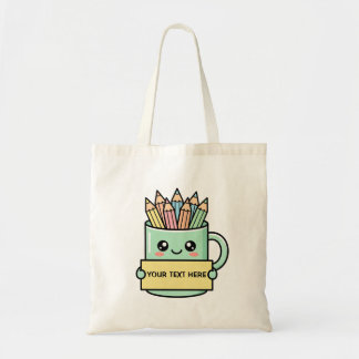 Tote Bag Tasse à café avec pancarte vierge et graphique pas