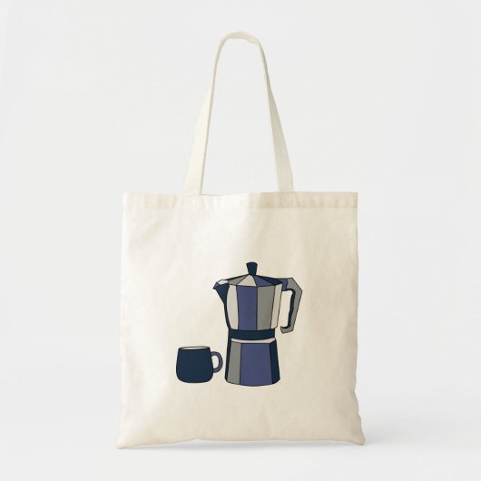 Tote Bag Tasse à café Cafetière Café (Devant)