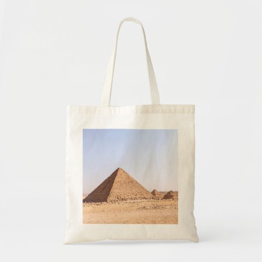Tote Bag Tasse de café Pyramides d'Égypte (Devant)