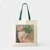 Tote Bag Tasse de thé de Mary Cassatt, impressionnisme Vint (Devant)