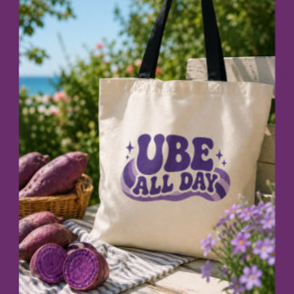 Tote Bag Tasse Ube Toute la Journée