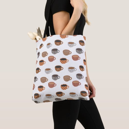 Tote Bag Tasses à café   (De près)