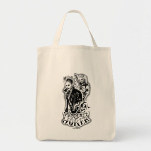 Tote Bag Tatouage d'aerographe de joker et de Harley du