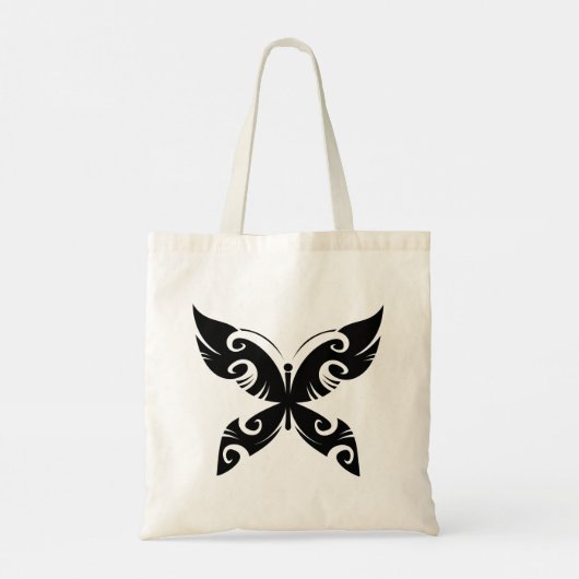 Tote Bag Tatouage Tribal Papier Tatouage Gras Noir Style En (Dos)