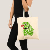 Tote Bag Tatouage vert de perroquet de ringneck (Devant (produit))