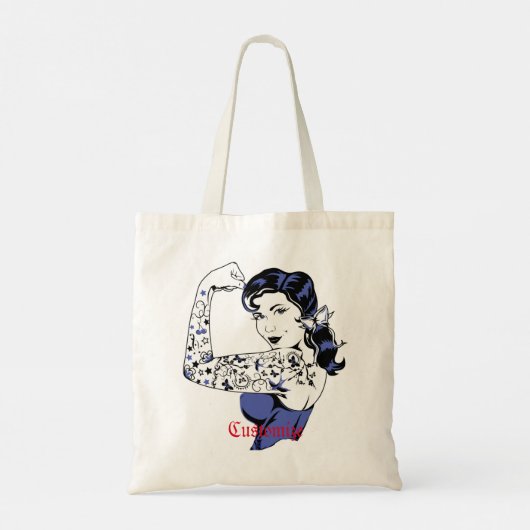 Tote Bag Tattoo Girl Arm Up Thunder_Cove (Dos)