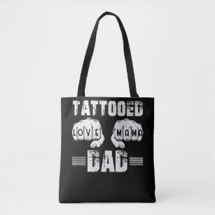 Tote Bag Tattooed Dad Love Mama