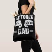 Tote Bag Tattooed Dad Love Mama (De près)