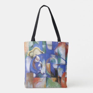 Tote Bag Taureau couché par Franz Marc, Art cubiste vintage