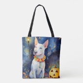 Tote Bag Taureau d'Halloween avec la peur Citrouille (Dos)