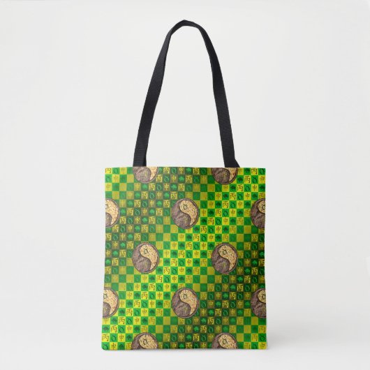 Tote Bag Taureau & Singe de feu (Devant)