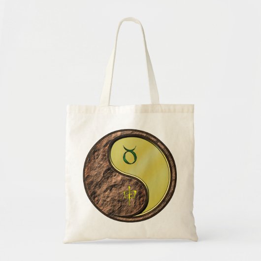 Tote Bag Taureau & Singe de Métal (Devant)
