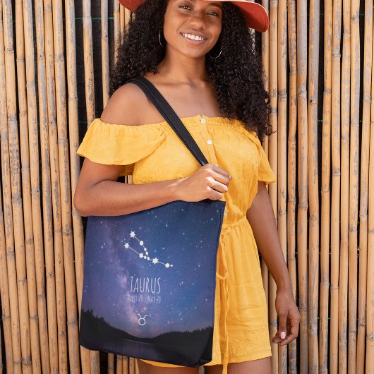 Tote Bag Taurus | Constellation Zodiaque personnalisée