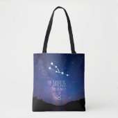 Tote Bag Taurus | Constellation Zodiaque personnalisée (Devant)