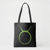 Tote Bag TAURUS Taureau Vert Astrologie Zodiaque Avril Mai (Devant)