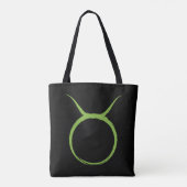 Tote Bag TAURUS Taureau Vert Astrologie Zodiaque Avril Mai (Dos)