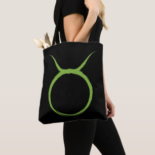 Tote Bag TAURUS Taureau Vert Astrologie Zodiaque Avril Mai 