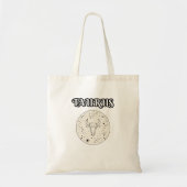 Tote Bag taurus zodiac (Devant)