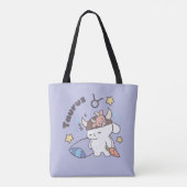 Tote Bag Taurus Zodiac Dreamer - Joli lapin dormant (Dos)
