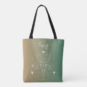 Tote Bag Taurus zodiaque horoscope étoile dégradé (Dos)