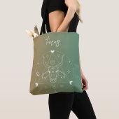 Tote Bag Taurus zodiaque horoscope étoile dégradé (De près)