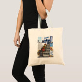 Tote Bag taverne grecque sur Santorini, Grèce (Devant (produit))