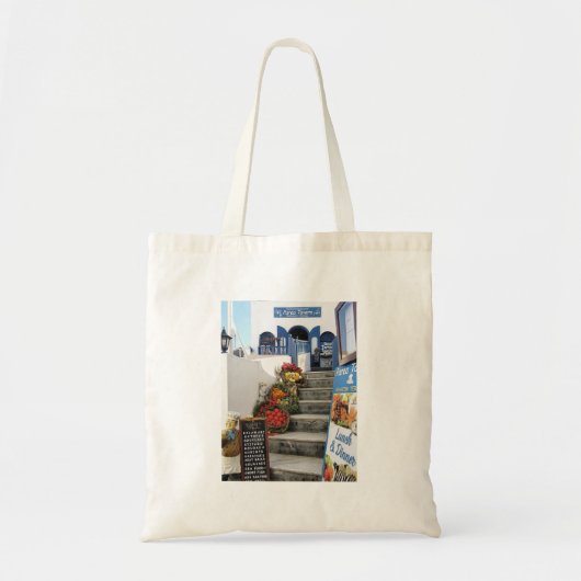 Tote Bag taverne grecque sur Santorini, Grèce (Devant)