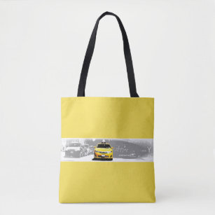 Tote Bag Taxi élégant de jaune de pont de New York Nyc