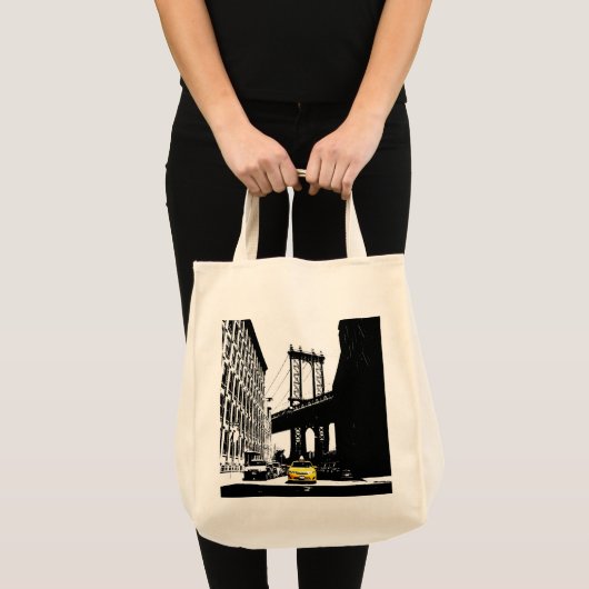 Tote Bag Taxi moderne New York City Nyc Brooklyn Bridge (Devant (produit))