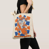 Tote Bag TAZ™ Hungry Smashing Through Checker (De près)