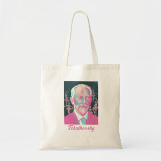 Tote Bag Tchaikovsky Colorful Portrait with Ballet Dancers