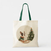 Tote Bag Tchiens de Noël Boston Terrier (Dos)