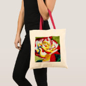 Tote Bag Tea Rose de l'aquarelle originale (Devant (produit))