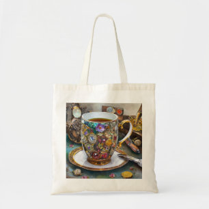 Tote Bag Tea Time Avec Le Voyageur Du Temps
