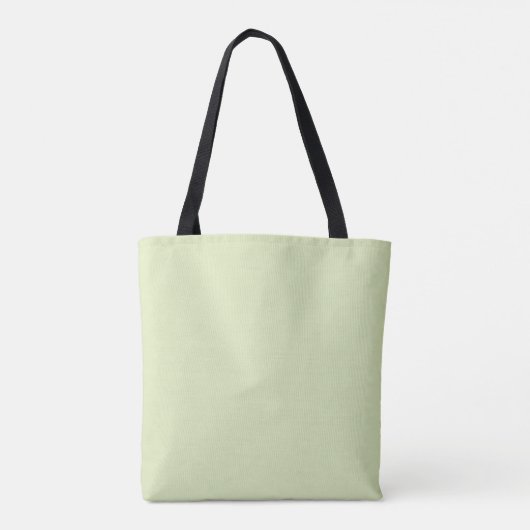 Tote Bag Tea vert Solide couleur blanche (Dos)