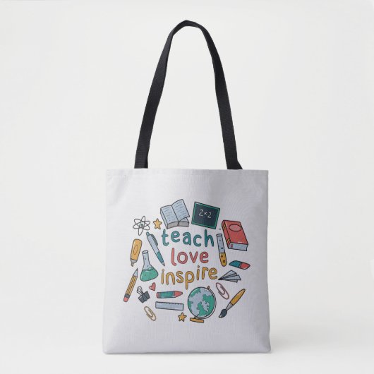 Tote Bag Teach Love Inspire (Devant)