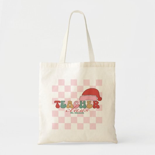 Tote Bag Teacher Claus Noël personnalisé (Devant)