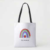 Tote Bag Teacher couleur mignon arc-en-ciel (Devant)
