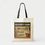 Tote Bag Teacher de la musique | Style<br><div class="desc">Music Teacher Tote Bag⭐ This Product is 100% Customizable. *****Click on CUSTOMIZE BUTTON to add, delete, move, resize, changed around, rotate, etc.any of the graphics or text or use the fill in boxes 99% de ma designs in my store are done in layers. This makes it easy for you to...</div>