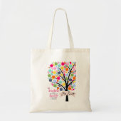 Tote Bag Teacher Pommier coloré Merci cadeau (Devant)