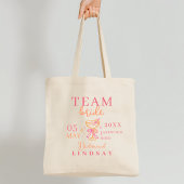 Tote Bag  TEAM BRIDE! Coctail Bachelorette Party
