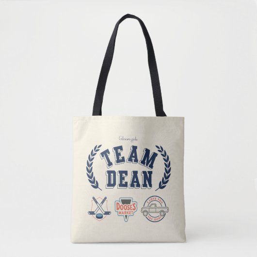 Tote Bag Team Dean Gilmore Girls Design (Devant)