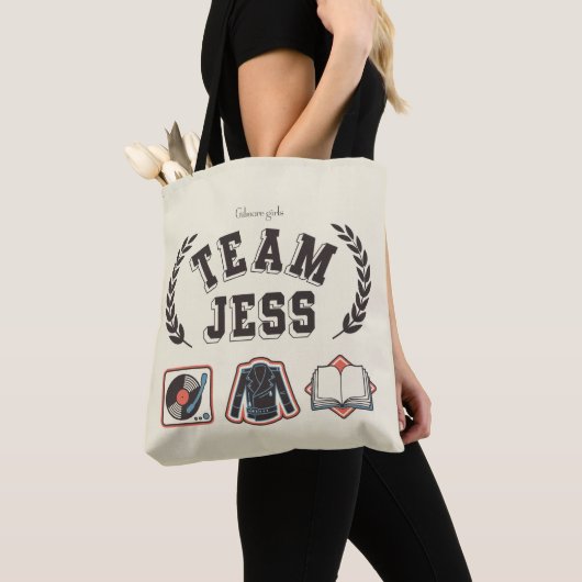 Tote Bag Team Jess Gilmore Girls Design (De près)