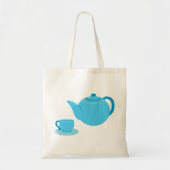 Tote Bag Teapot bleu classique (Devant)