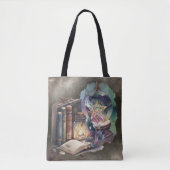 Tote Bag Técherie | Tomes du Spellbook Pastel et boule de c (Devant)
