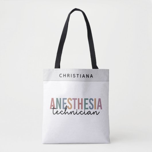 Tote Bag Technicien d'anesthésie personnalisée Technique d' (Devant)