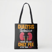 Tote Bag Technicien en dialyse Néphrologie Rein (Devant)