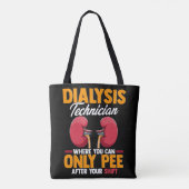Tote Bag Technicien en dialyse Néphrologie Rein (Dos)
