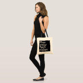 Tote Bag Technicien en pharmacie Black Square (Devant (modèle))
