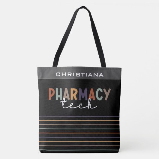 Tote Bag Technicien en pharmacie sur mesure (Devant)